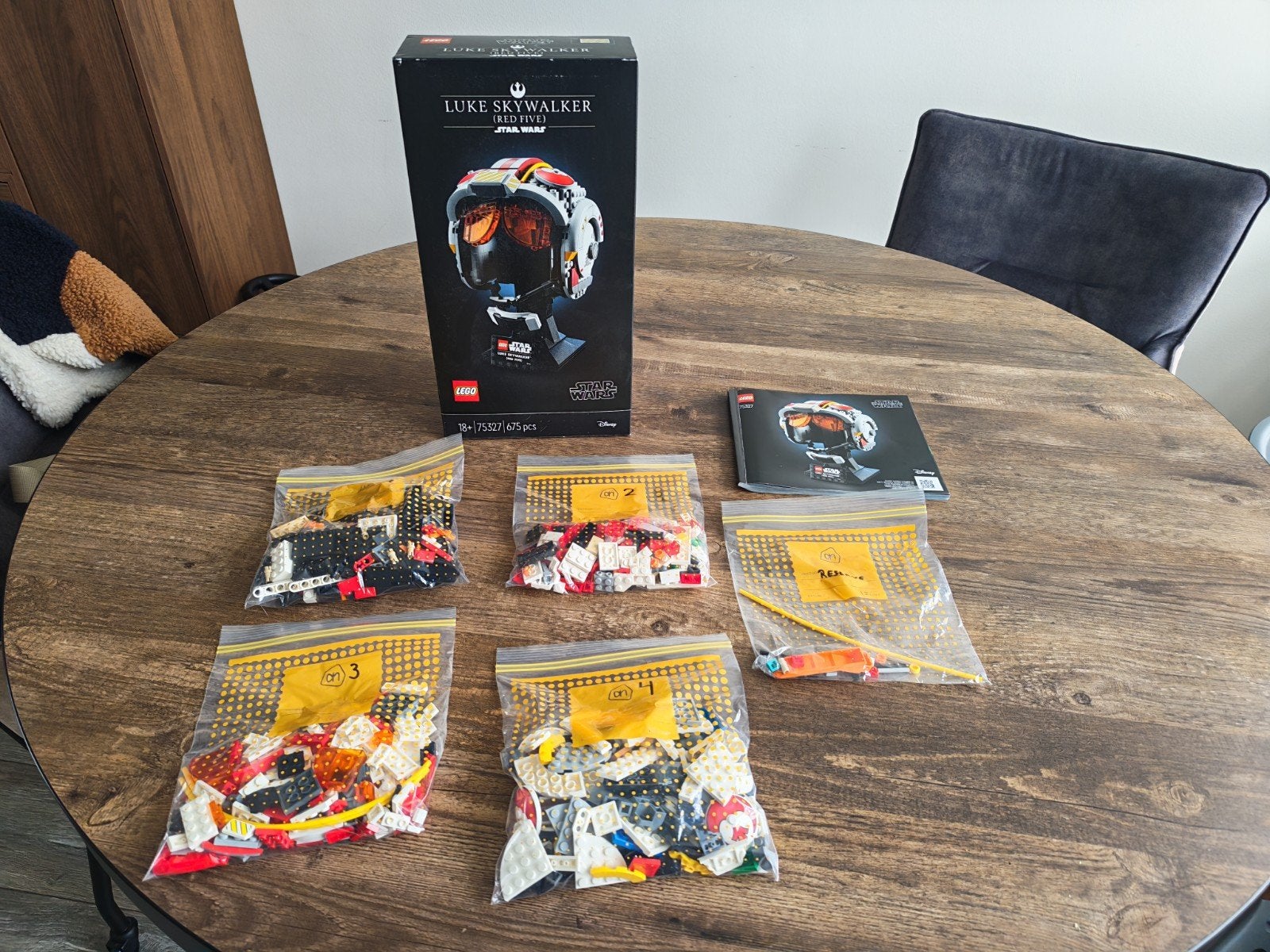 Lego Star Wars Luke Skywalker (Red Five) Helm 75327, Ophalen of Verzenden, Gebruikt, Lego