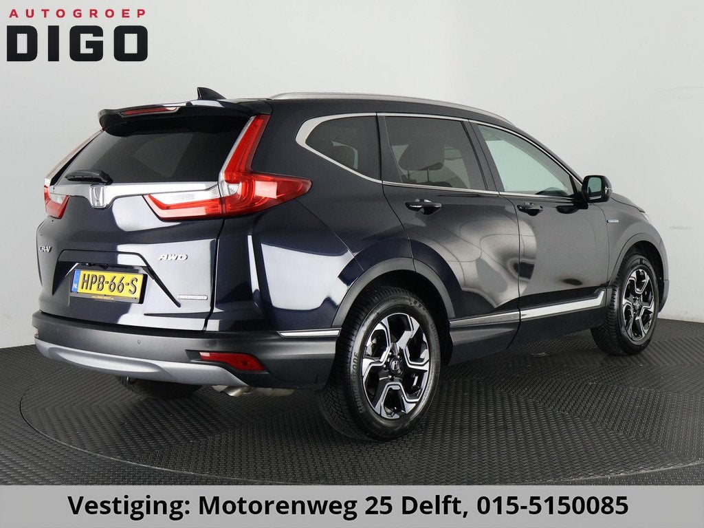 Honda CR-V 2.0 HYBRIDE AWD EXECUTIVE AUTOMAAT GARANTIE 9-202, Auto's, Honda, Automaat, 4 cilinders, Blauw, Bedrijf