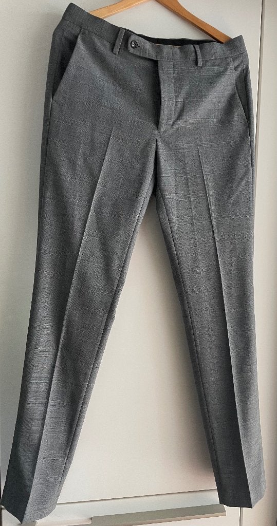 Stijlvolle Grijze Pantalon Mango Tailored - Maat 40, Overige maten, Ophalen of Verzenden, Zo goed als nieuw, Mango