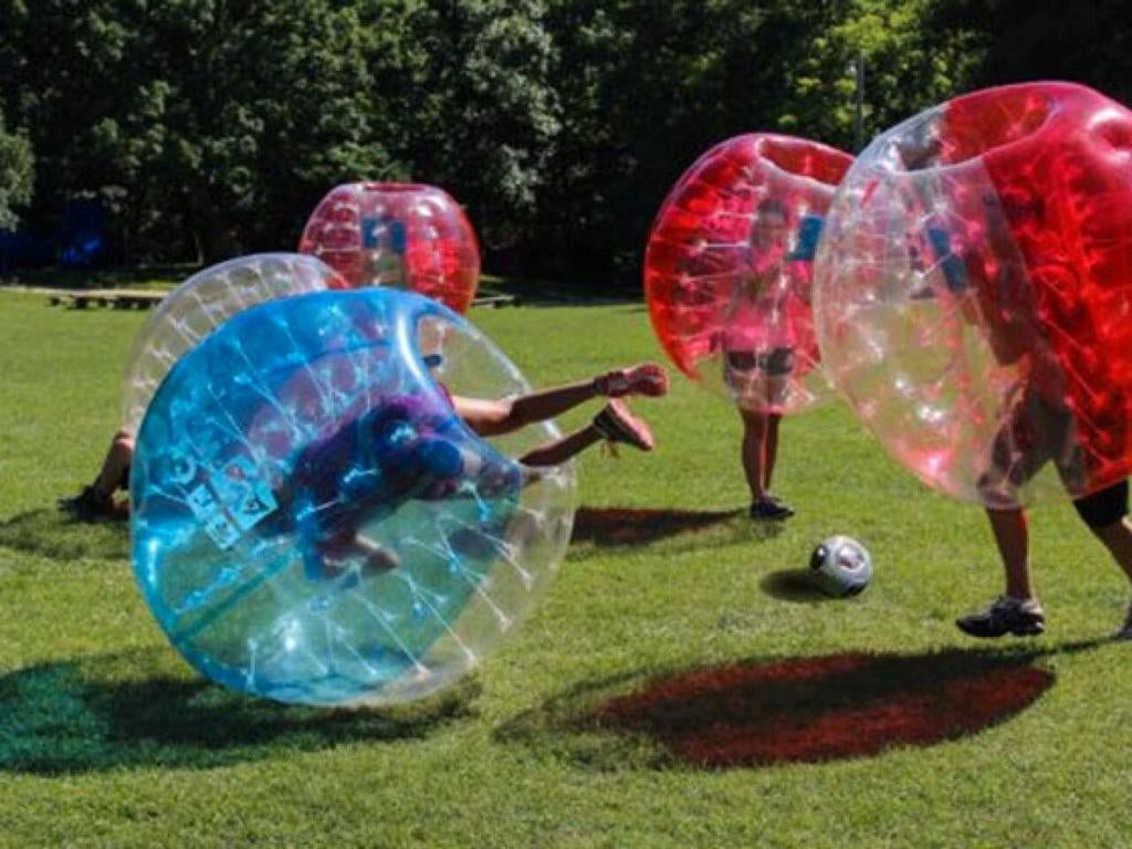 Bubbelvoetbal set - Compleet voor een hilarisch spel!, Maat XS of kleiner, Ophalen of Verzenden, Gebruikt, Overige typen