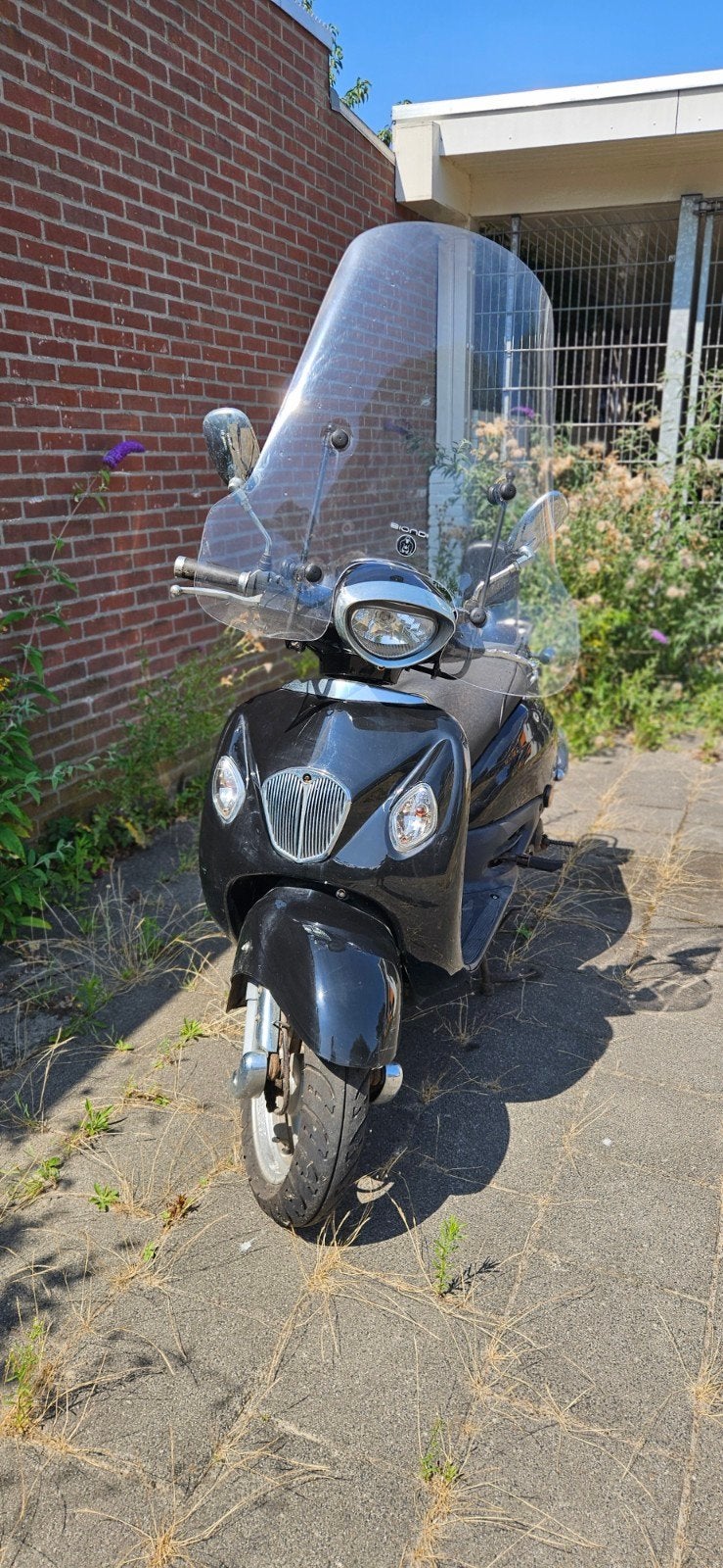 Scooter hoog windscherm / touringscherm – incl. bevestiging, Ophalen of Verzenden, Gebruikt, Benzine, Overige modellen