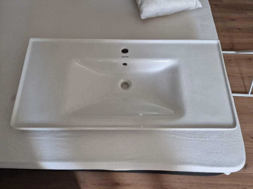Nieuwe Duravit Design Wastafel 100,5 cm - Wit Hoogglans, Ophalen, 100 tot 150 cm, Nieuw, Minder dan 100 cm