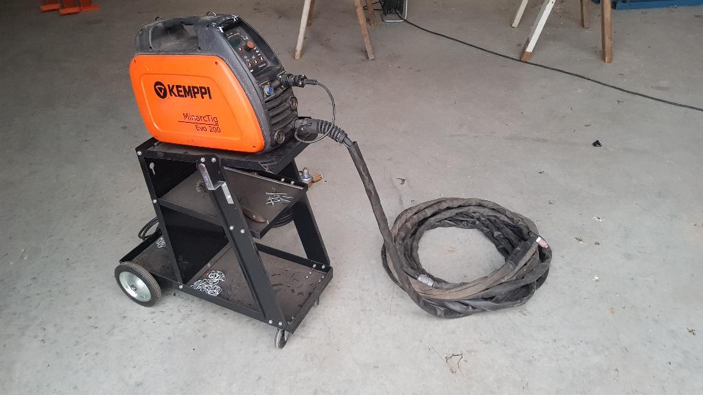 kemppi minarctig evo 200 tig lasapparaat lange toorts, Ophalen, Gebruikt, 150 tot 250 ampère, Tig