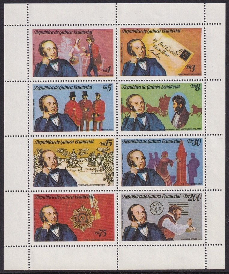 B173 - Equatoriaal Guinea Michel 1452/1459A postfris in vel, Verzenden, Overige landen, Postfris