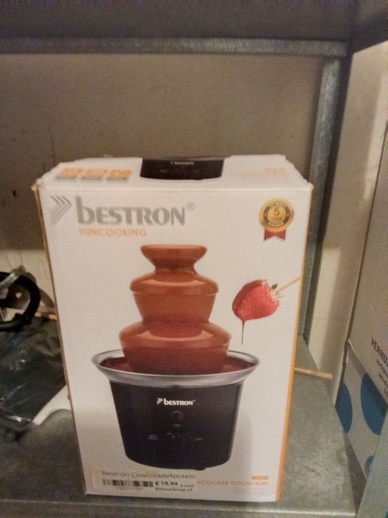 Chocolade fontein, Ophalen, Elektrisch, Fondueset