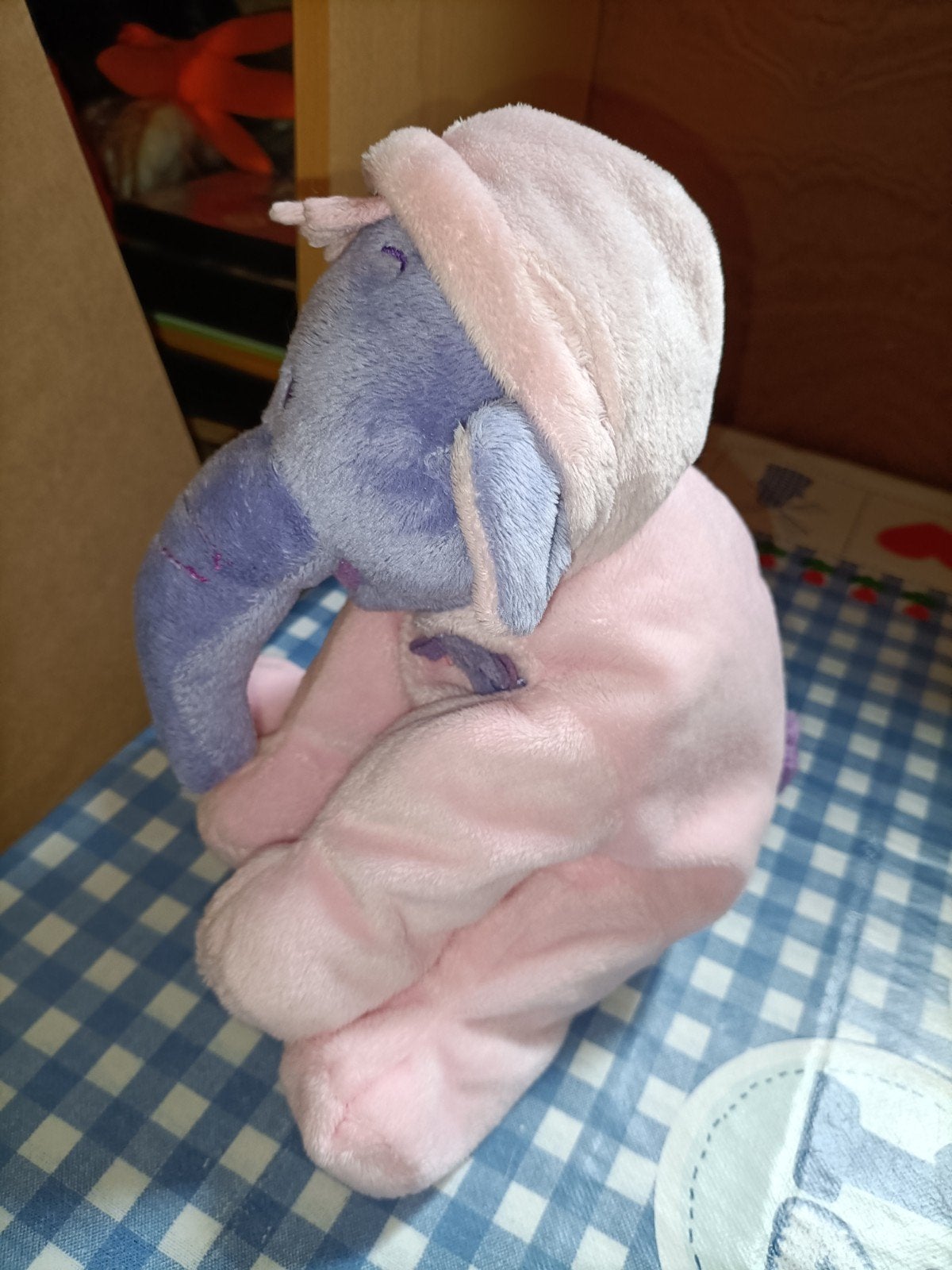 Lollifant knuffel met roze pak Disney Nicotoy 26 cm, Ophalen of Verzenden, Zo goed als nieuw, Overige typen