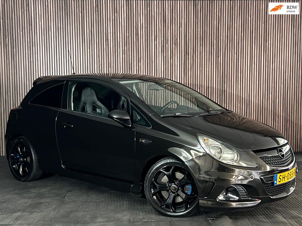 Opel Corsa 1.6-16V T OPC /KUIPSTOELEN/APPLE CARPLAY/STOELVER, Gebruikt, Zwart, Leder, Bedrijf