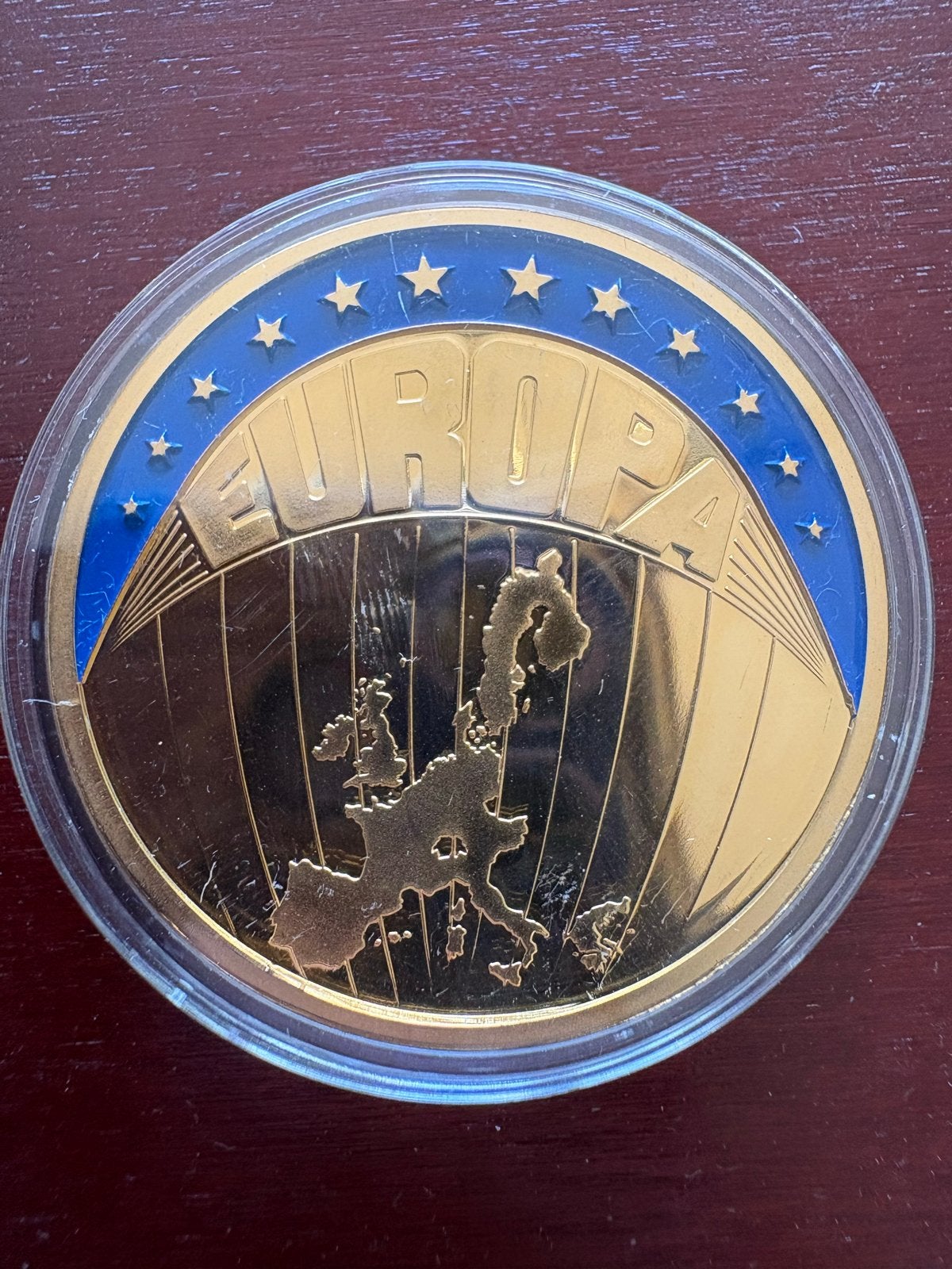 Gouden ECU munt 1996 - Europa thema, Postzegels en Munten, Munten | Europa | Niet-Euromunten, Ophalen of Verzenden, Overige landen