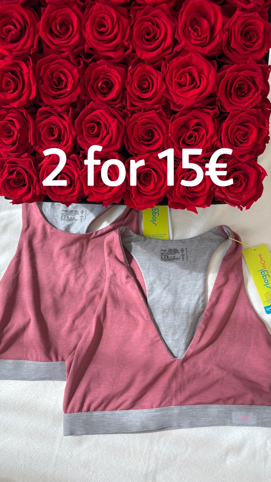 2x Sloggi Move Sporttop - Maat M, Kleding | Dames, Ondergoed en Lingerie, Verzenden, Roze, BH