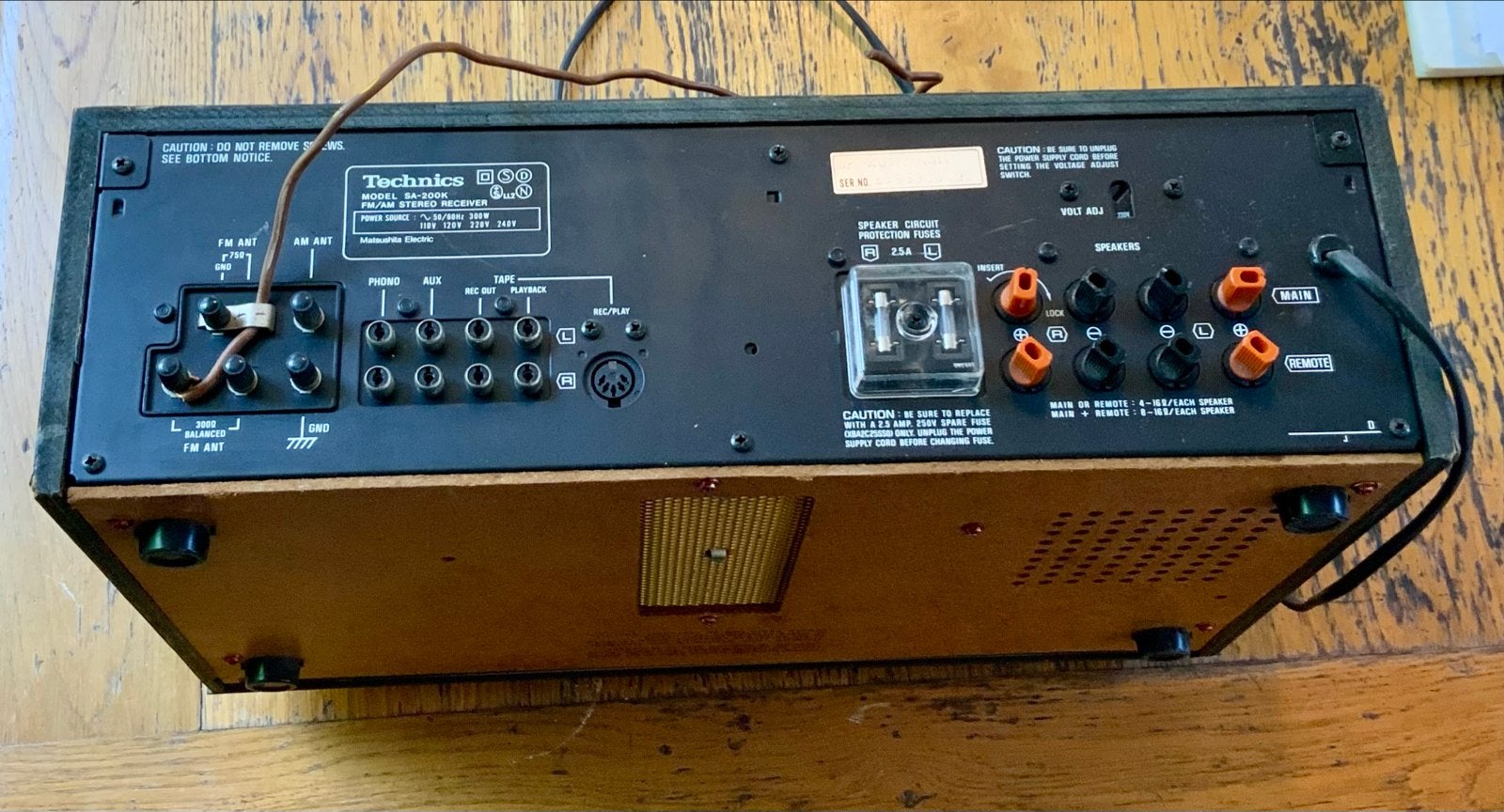 Technics SA-200K FHM/am receiver - Vintage Versterker, Overige merken, Gebruikt, Ophalen of Verzenden, Minder dan 60 watt
