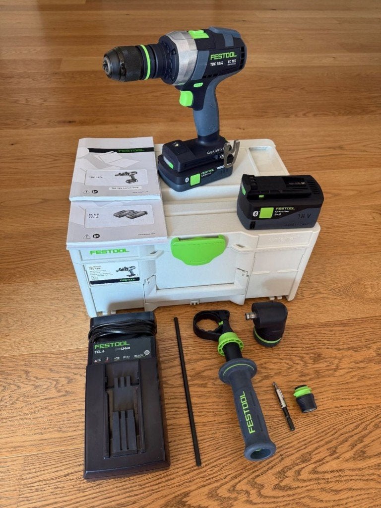 Festool TPC 18/4 18V Accuboormachine + Hoekopzetstuk