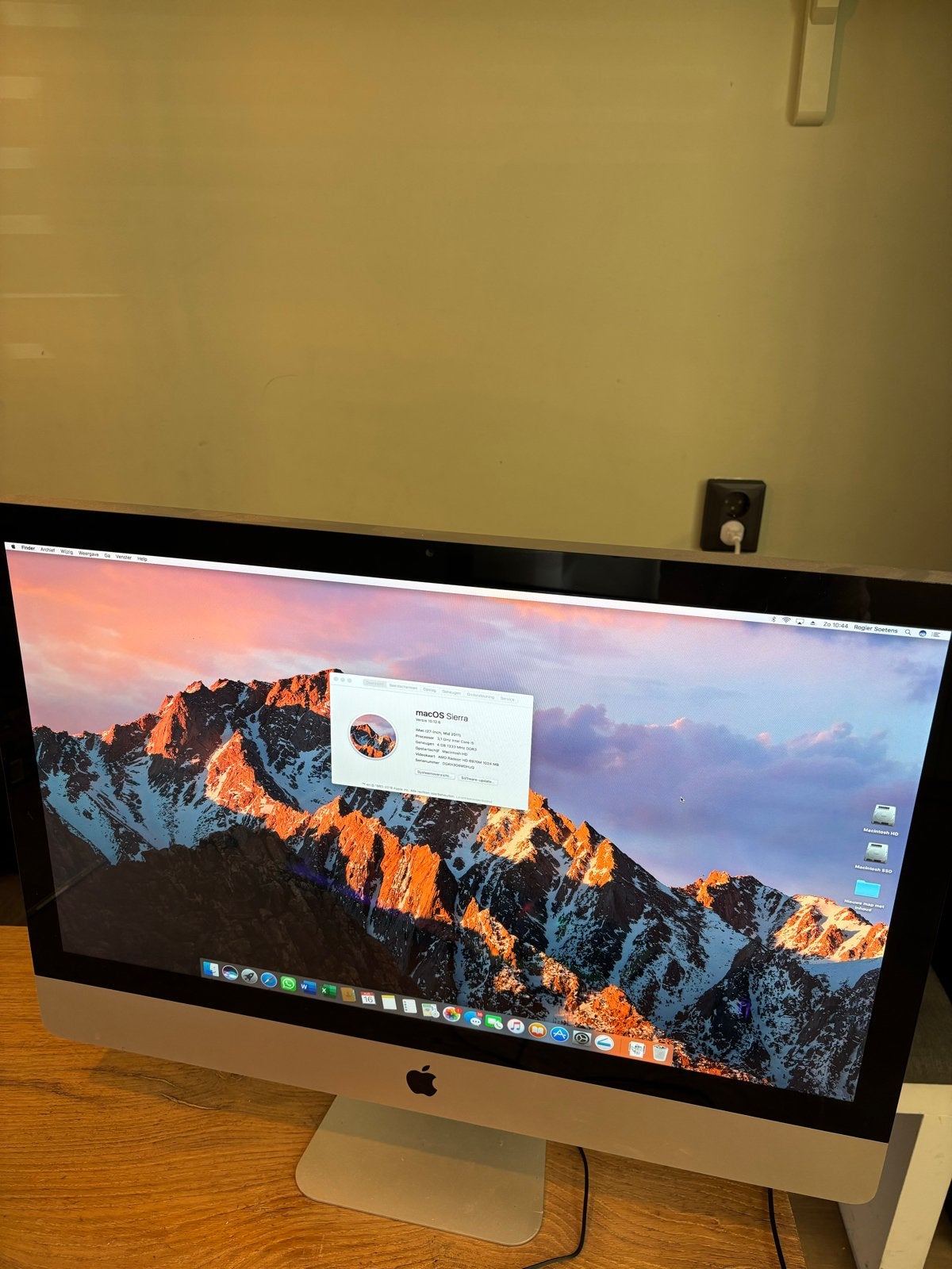 Apple iMac 27-inch (Mid 2011), Ophalen, Gebruikt, Minder dan 4 GB, HDD