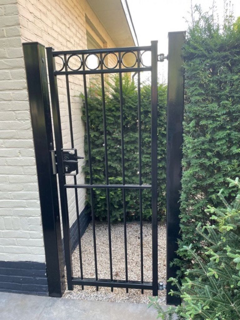 Tuinpoort op maat, Tuin en Terras, Ophalen, Staal, Nieuw, Looppoort