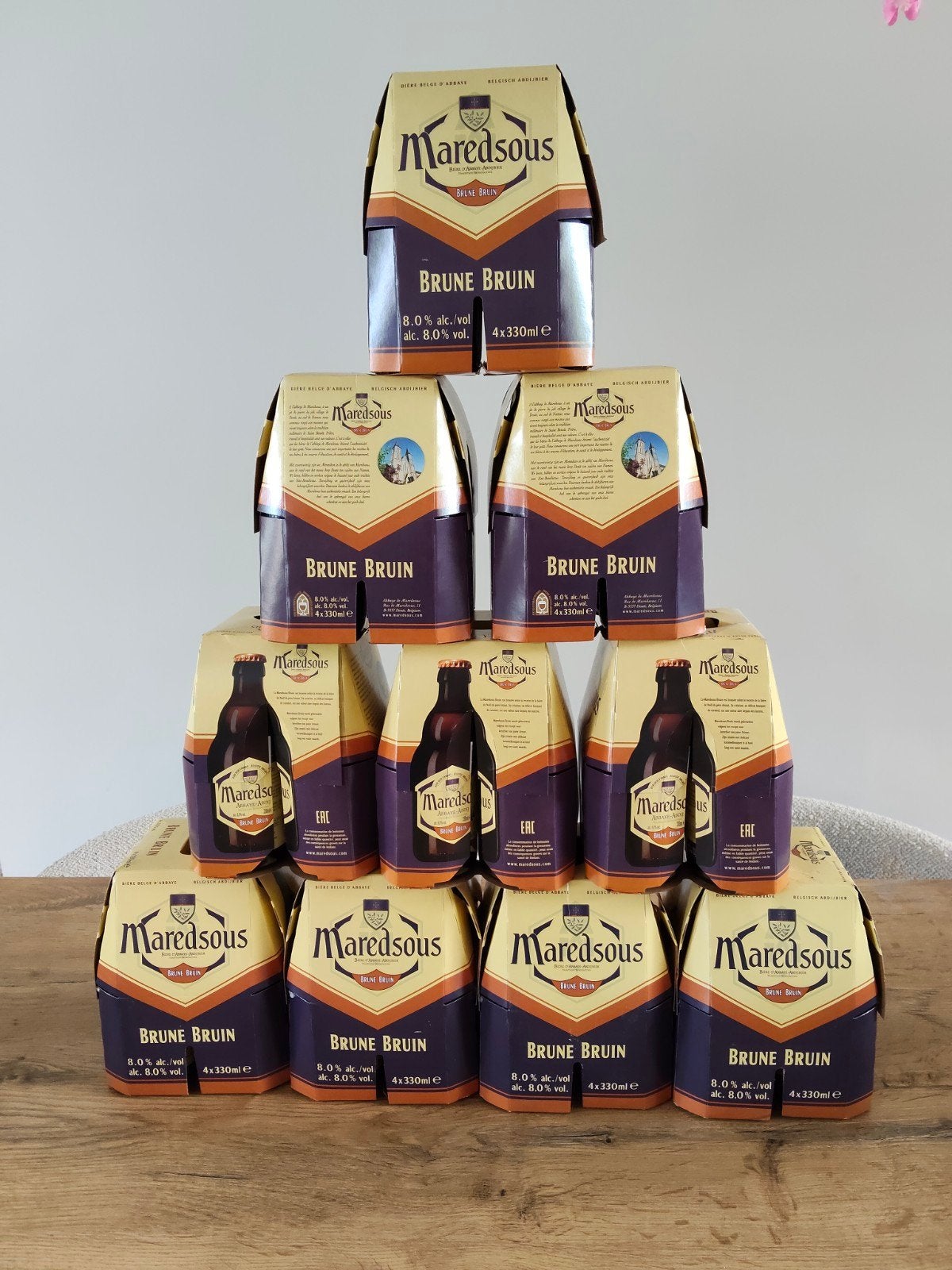 Maredsous Bruin 4-packs speciaalbier, Ophalen of Verzenden, Nieuw, Overige merken
