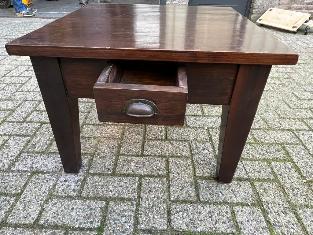 Twee salontafels met lade, Huis en Inrichting, Tafels | Salontafels, Ophalen, 50 tot 100 cm, 50 tot 75 cm