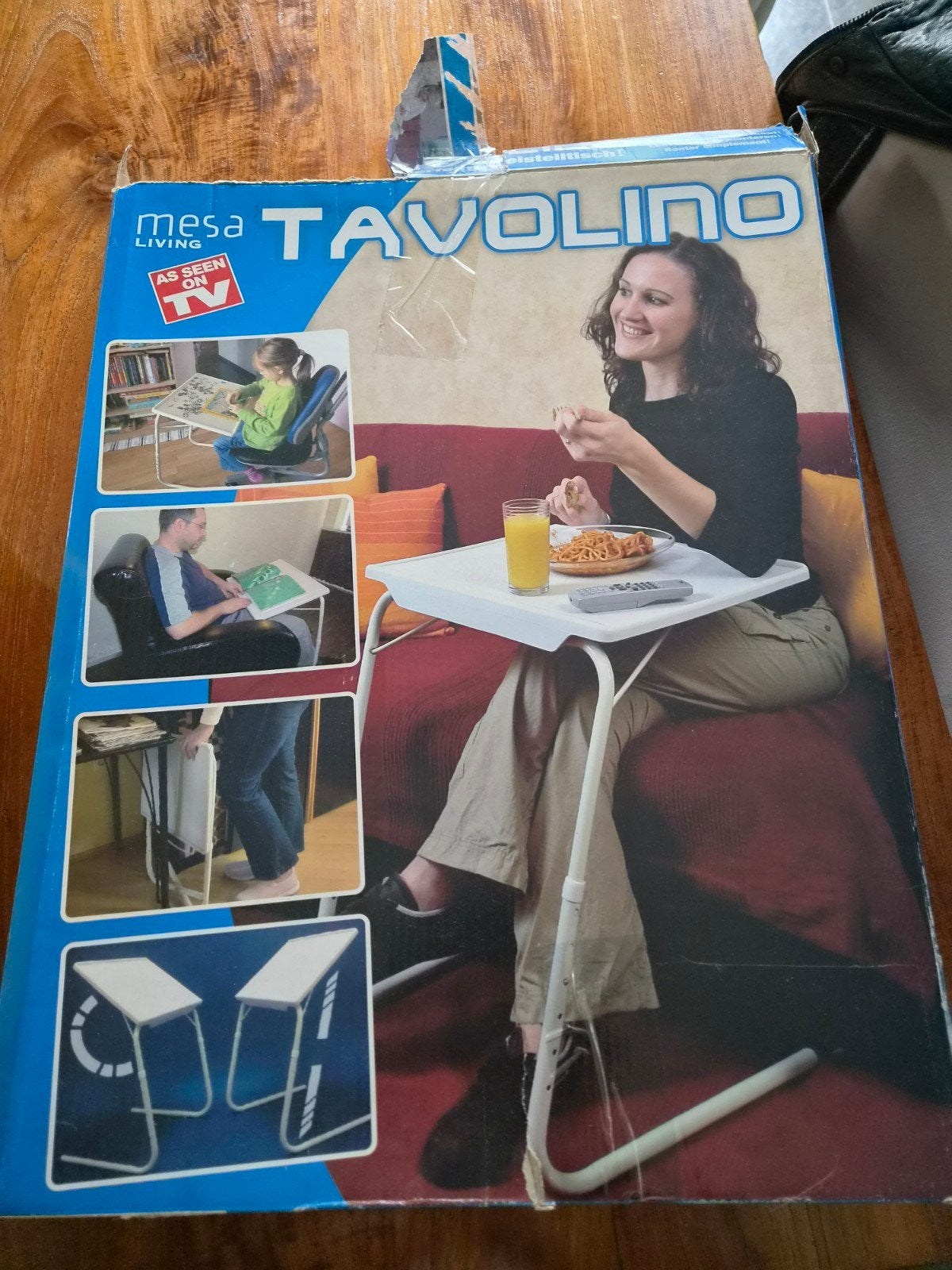 Handig bijzettafeltje / laptoptafeltje - ⁹verstelbaa, Kunststof, Zo goed als nieuw, Modern, 60 cm of meer