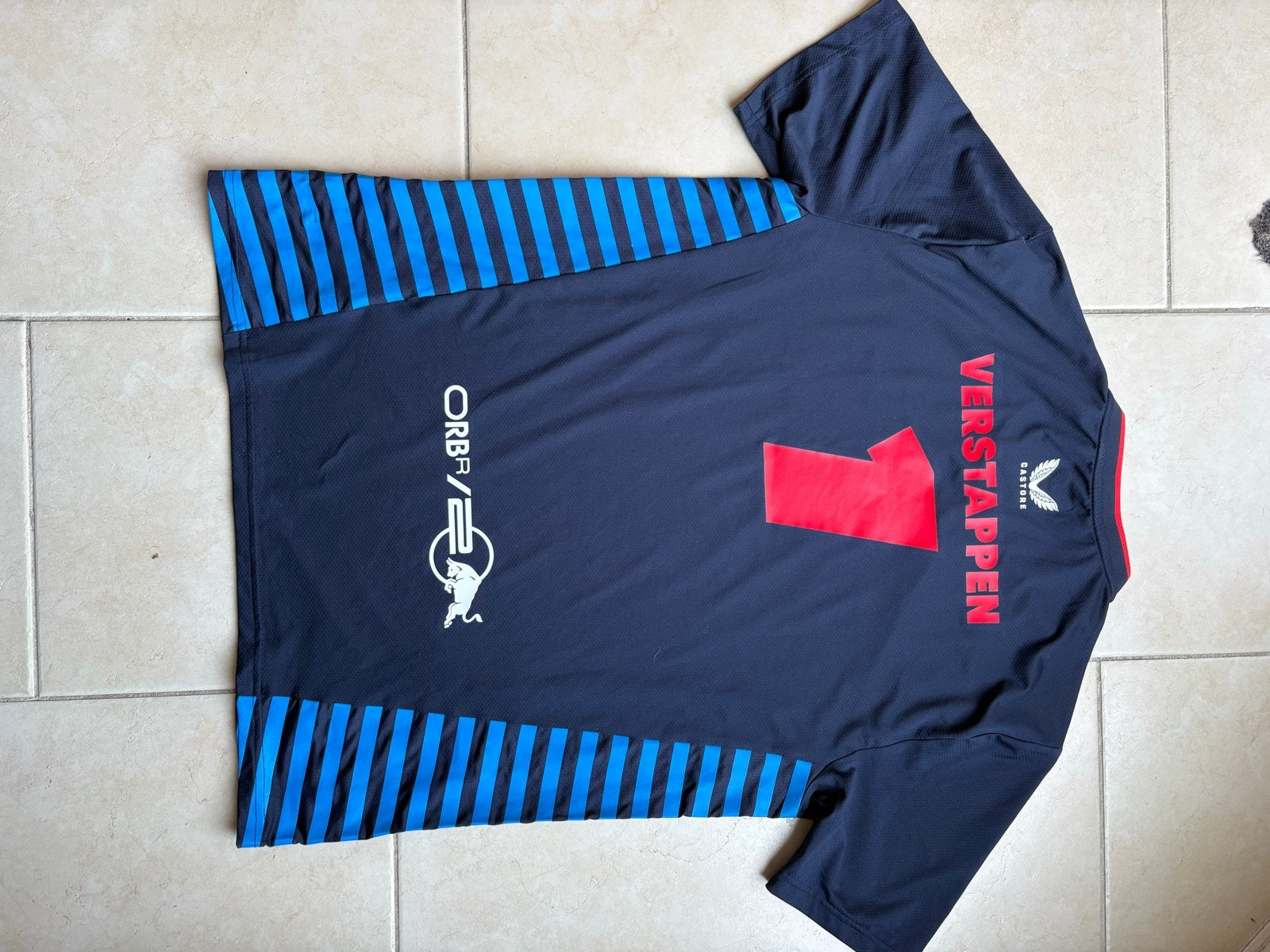 Max Verstappen Red Bull Racing F1 T-shirt - Maat XL, Ophalen of Verzenden, Zo goed als nieuw, Maat 52/54 (L), Blauw