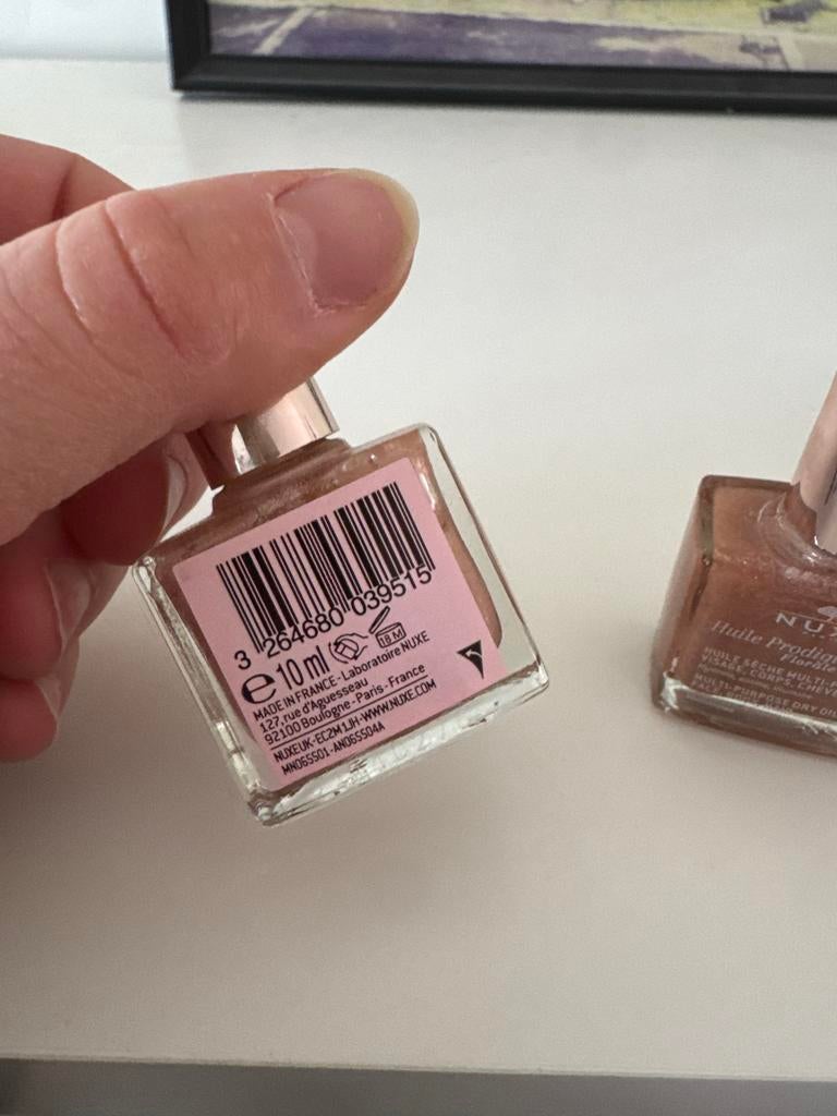 2x Nuxe Huile Prodigieuse Or Florale 10ml, Gehele gezicht, Nieuw, Ophalen of Verzenden, Make-up