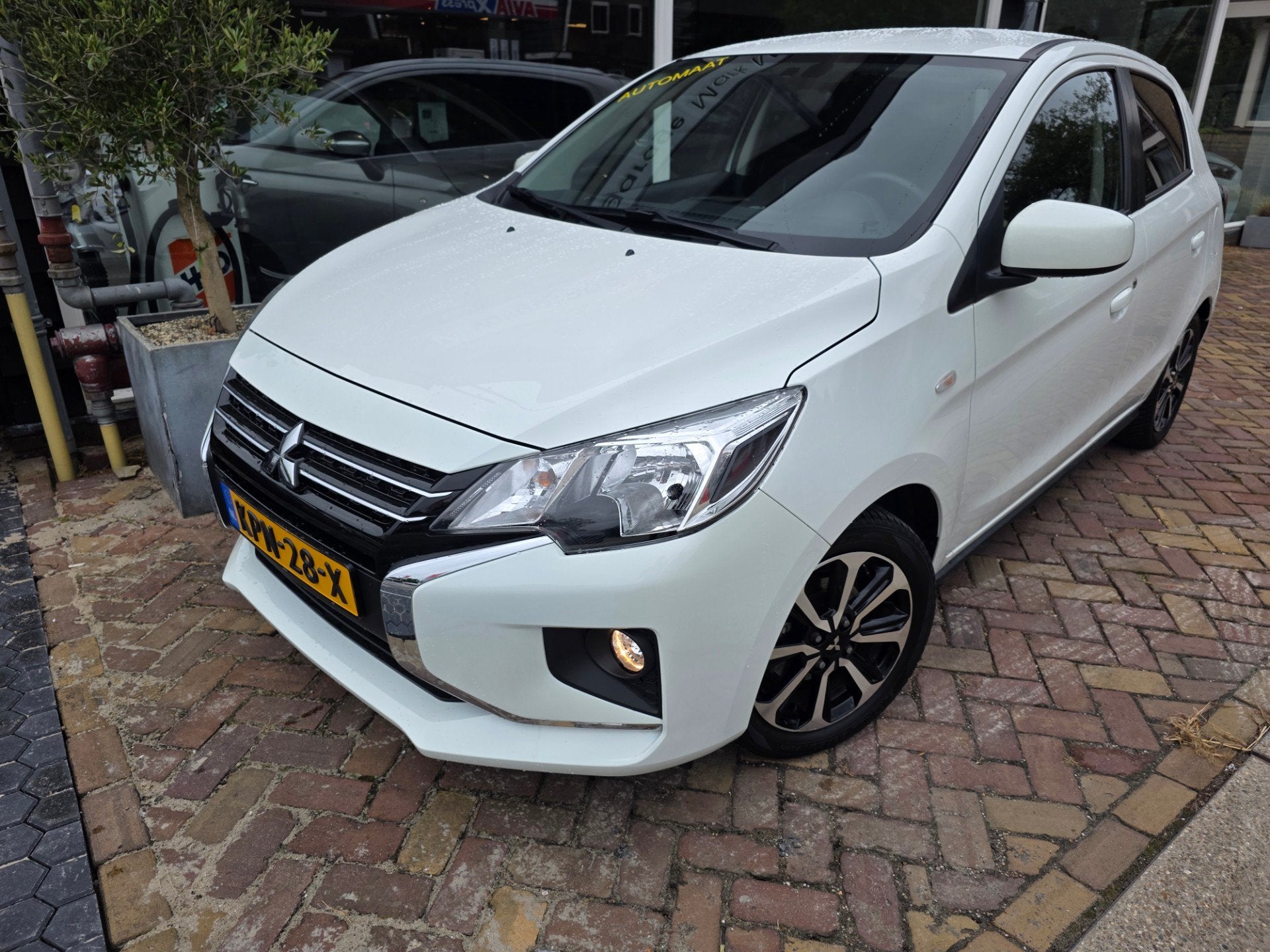 Mitsubishi Space Star 1.2 Novaautomaat,mooie auto,lage km st, Auto's, Gebruikt, Wit, Bedrijf, Hatchback
