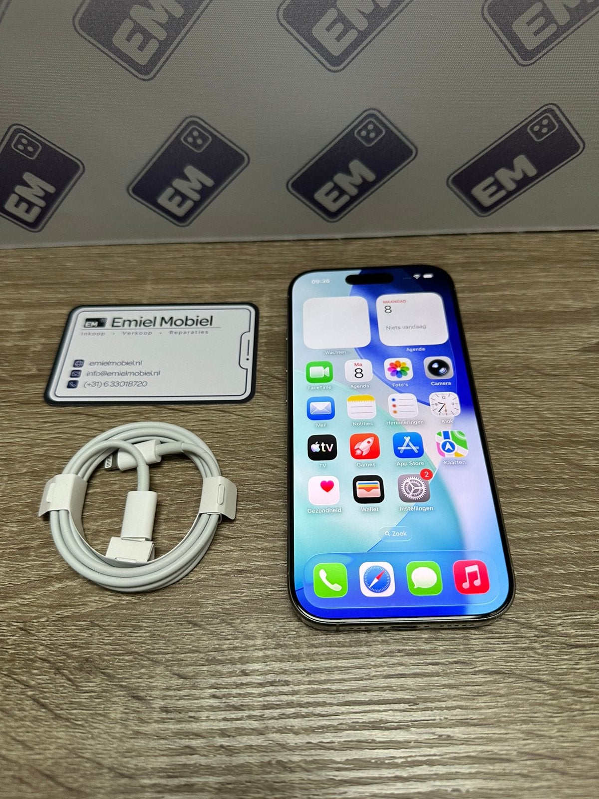 iPhone 16 Pro - 128GB / batterij 93% / garantie, Telecommunicatie, Mobiele telefoons | Apple iPhone, Zo goed als nieuw, 128 GB