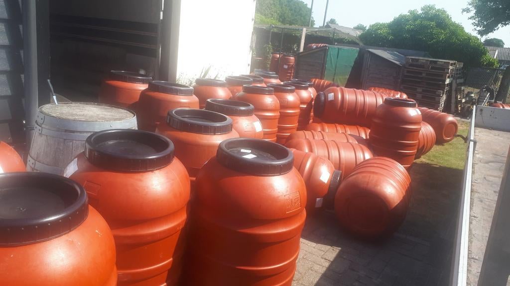 Kunststof regenton met kraantje - Diverse maten, Tuin en Terras, Regentonnen, Kunststof, Met kraantje, 150 liter of meer, Nieuw