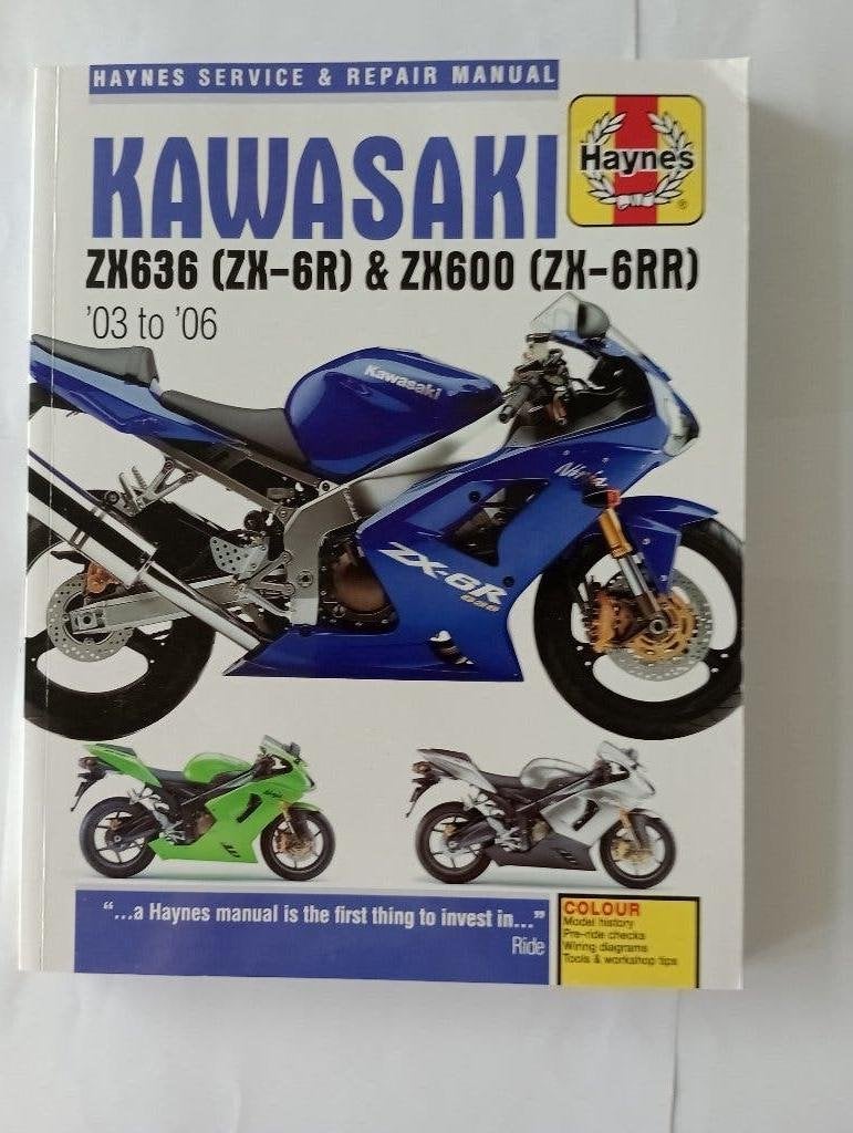 Haynes  '03 to '06 Kawasaki ZX636 (ZX-6R)& ZX 600 (ZX-6RR), Motoren, Ophalen of Verzenden, Kawasaki