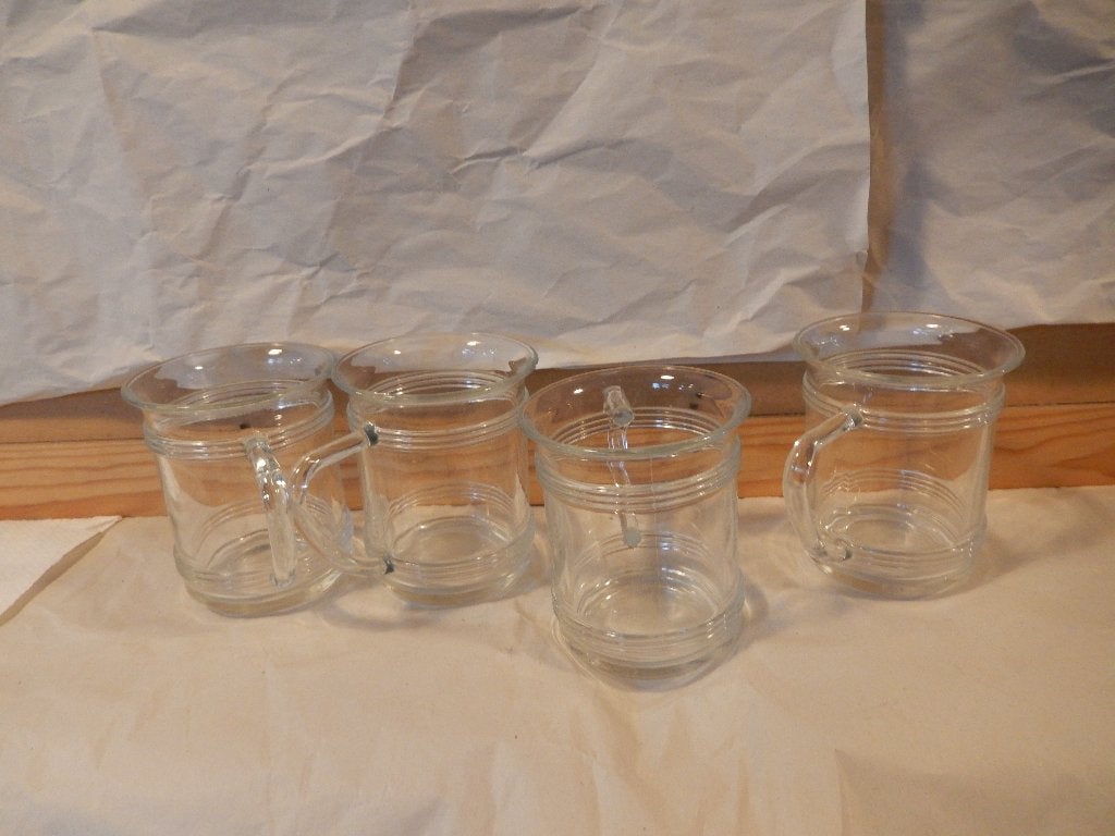 Set van 6 kleine glazen met handige oor, Ophalen of Verzenden, Gebruikt, Waterglas