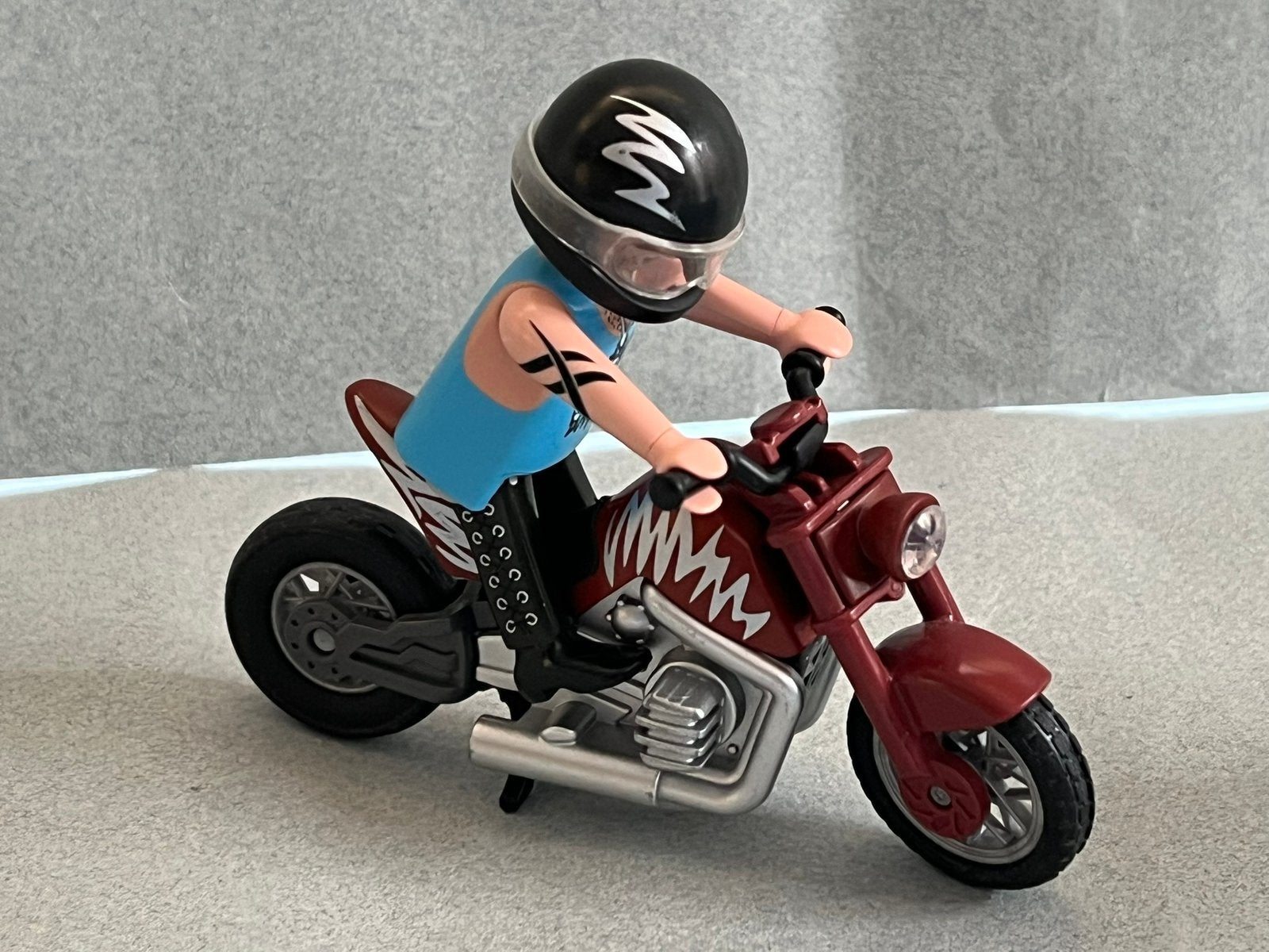 Playmobil 5527 Motorrijder - compleet met doos, Ophalen of Verzenden, Zo goed als nieuw