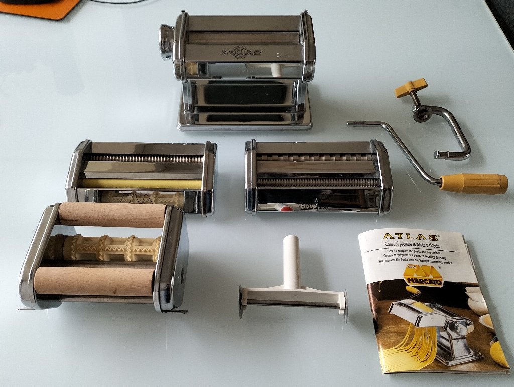 Mercato Pastamachine 150 mm. Deluxe Compleet, Zilver, Ophalen of Verzenden, Zo goed als nieuw, Metaal