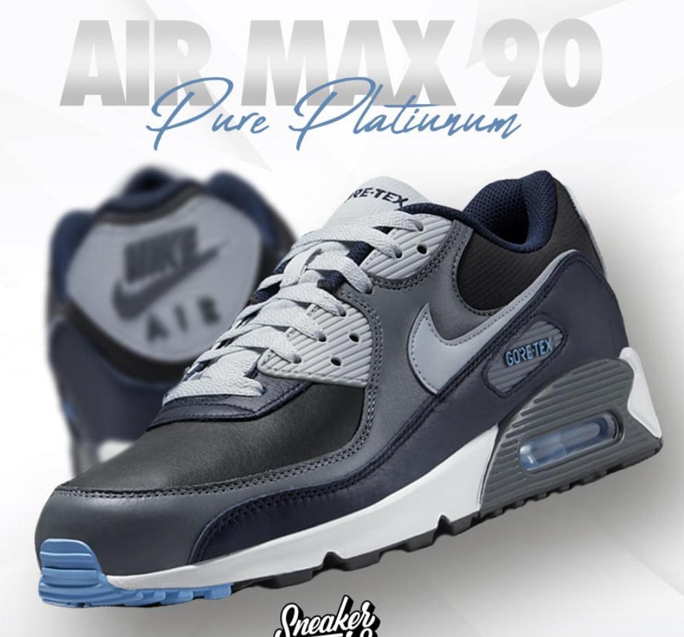 Nike Air Max 90 Gore-Tex Anthracite Obsidian maat 44, Kleding | Heren, Schoenen, Ophalen of Verzenden, Zo goed als nieuw, Overige kleuren