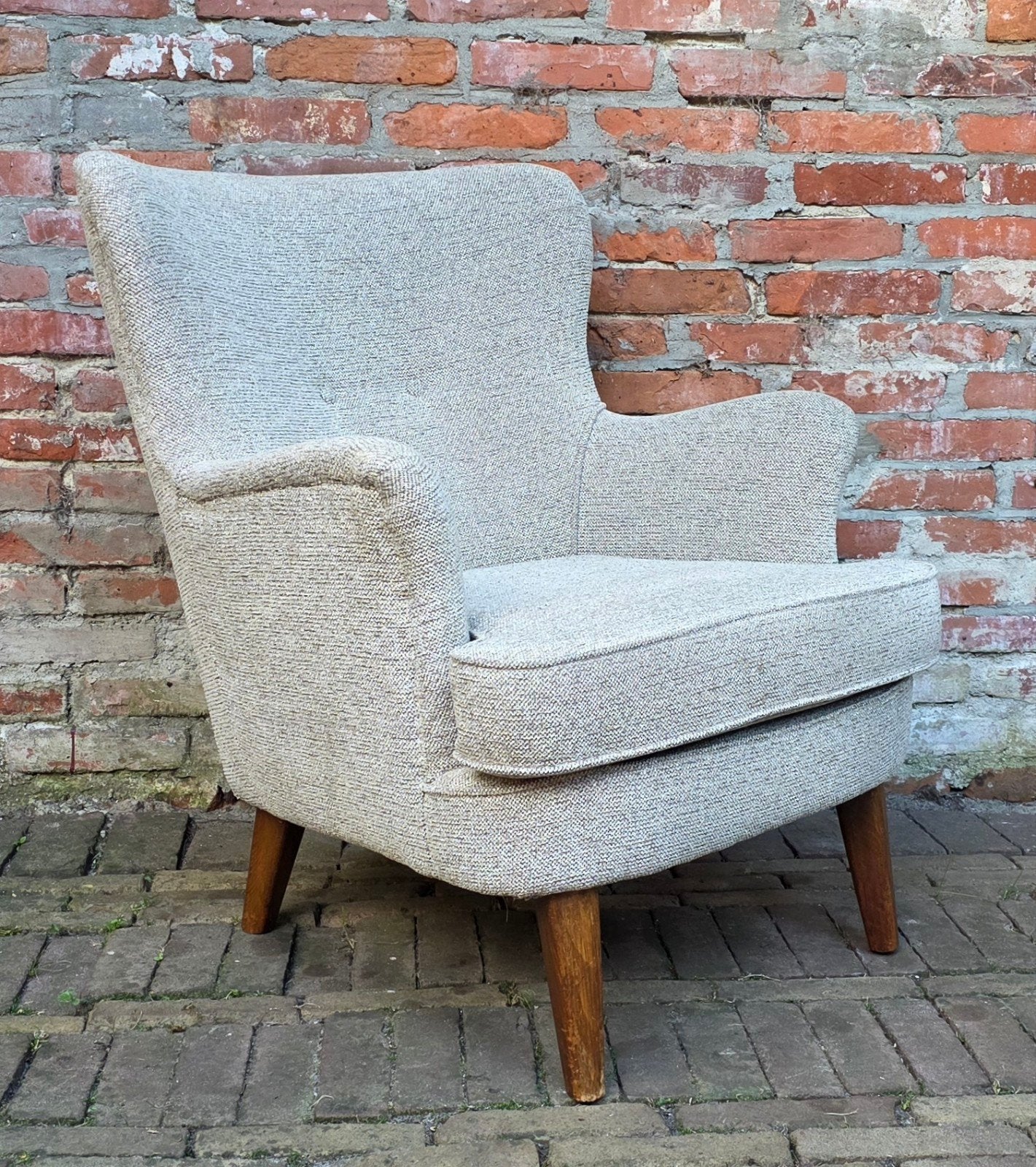 Vintage, design fauteuil Artifort. Theo Ruth. Jaren 50/60, Ophalen, Artifort, Theo Ruth, Stof