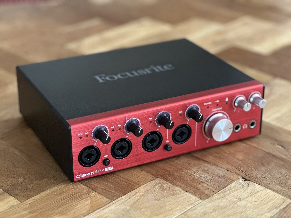 Focusrite Scarlett 4Pre USB – audio-interface met 4 ingangen, Ophalen of Verzenden, Zo goed als nieuw, Audio