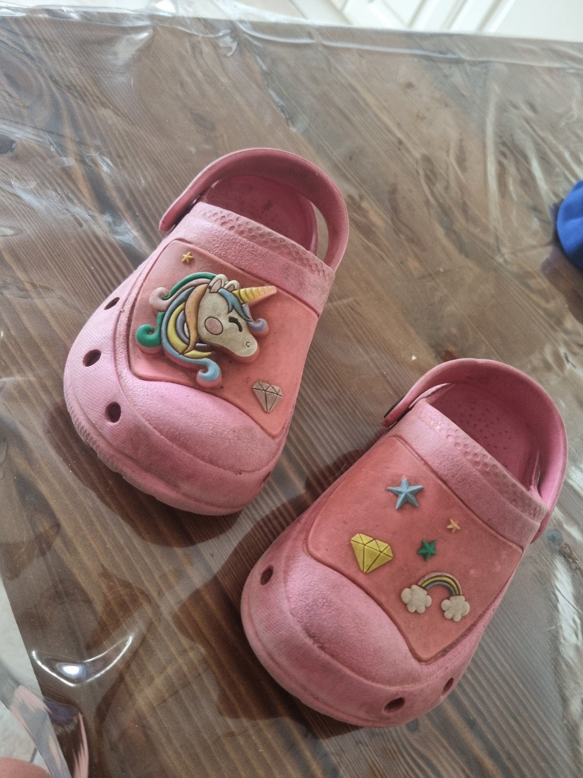 Prachtige roze crocs met eenhoorn maat 25, Kinderen en Baby's, Schoentjes, Crocs, Meisje, Ophalen of Verzenden