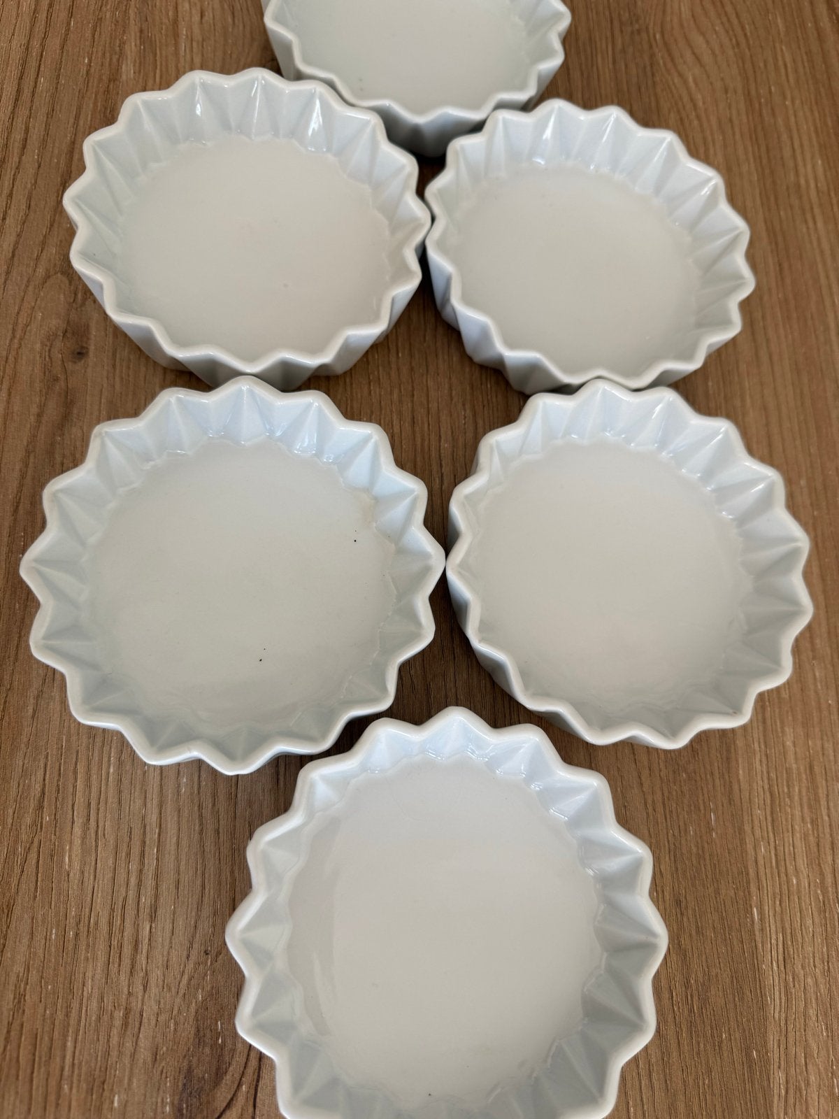 Set van 6 Fair Trade Original bakjes, wit, keramiek, Overige merken, Keramiek, Ophalen of Verzenden, Zo goed als nieuw