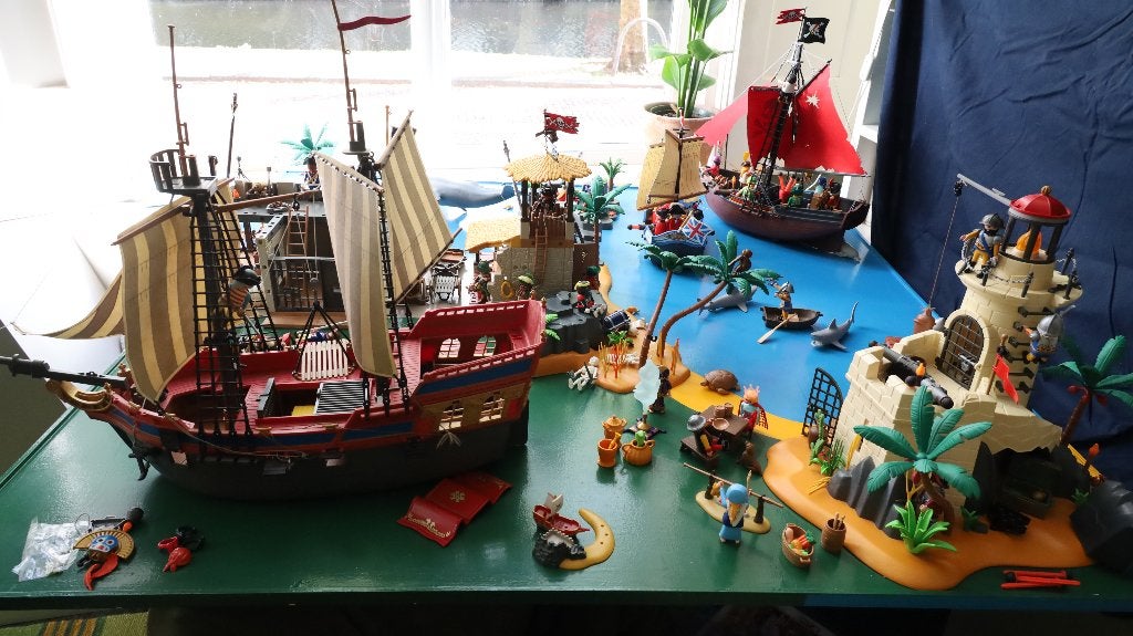 playmobil Piraten sets jaren 80, 90 en 00. overcompleet, Kinderen en Baby's, Speelgoed | Playmobil, Ophalen, Pirates, Gebruikt
