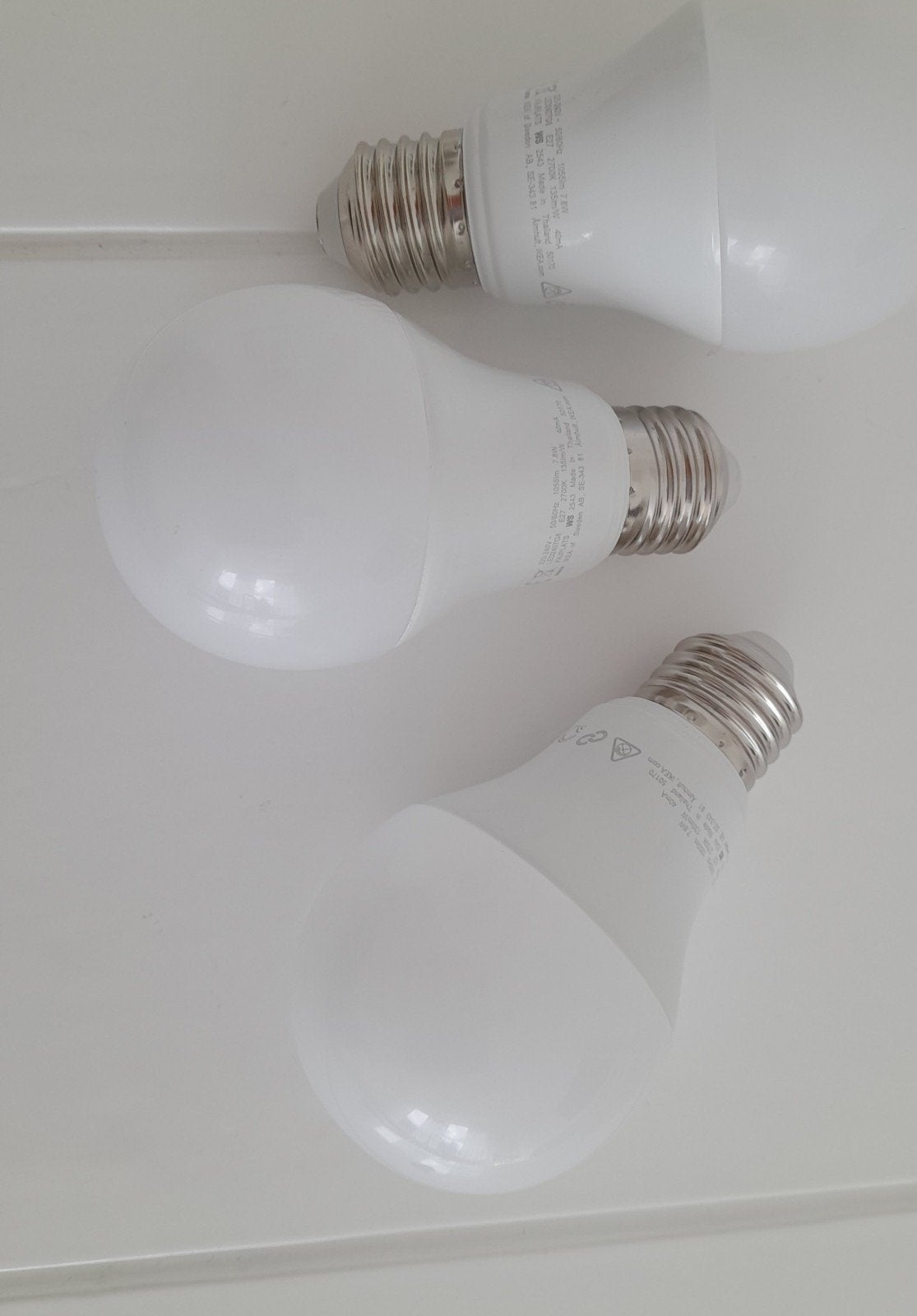 IKEA LED-lamp E27 1055lm 7.8W (3 stuks), Huis en Inrichting, Led-lamp, 60 watt of meer, Zo goed als nieuw, E27 (groot)