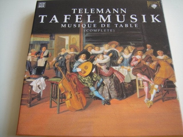 TELEMANN Tafelmusik complete 4-CD BOX BRILLIANT NIEUWSTAAT, Kamermuziek, Boxset, Ophalen of Verzenden, Zo goed als nieuw