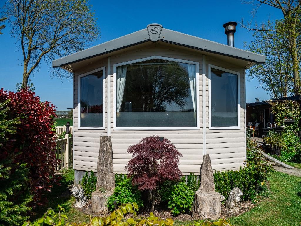 Chalet/Stacaravan op unieke locatie, Caravans en Kamperen, Stacaravans, Tot en met 4