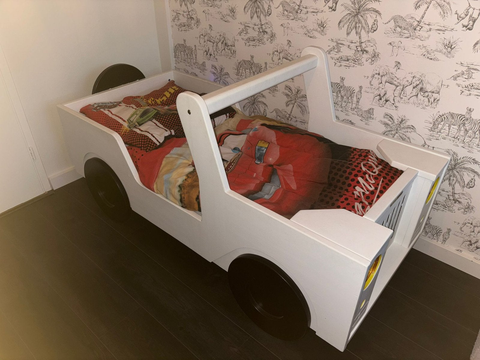 Autobed, Ophalen, Zo goed als nieuw, Minder dan 140 cm, Matras