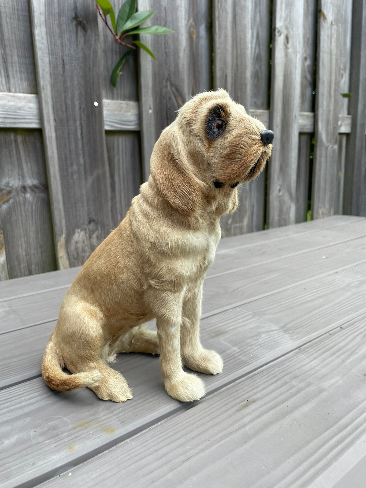Honden beeld gemaakt van echte konijnenvacht., Ophalen of Verzenden, Zo goed als nieuw, Dier