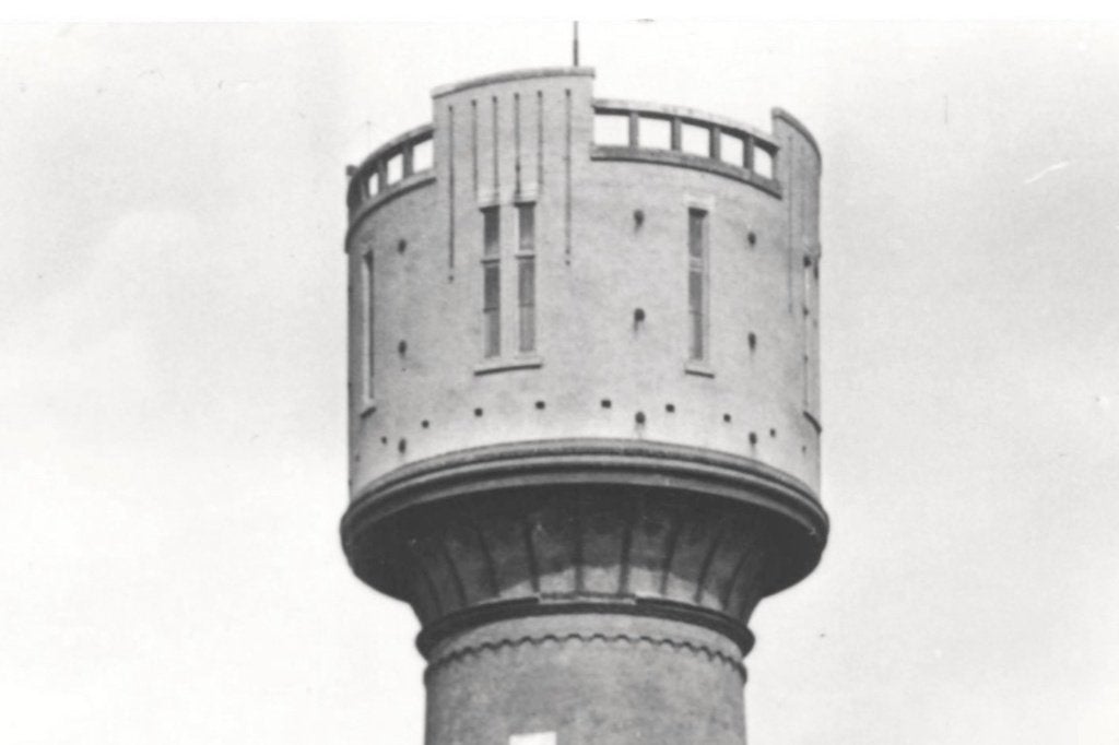 972299	Den Helder	Watertoren	1956	Postzegel afgeweekt, Ophalen of Verzenden, 1940 tot 1960, Gelopen, Noord-Holland