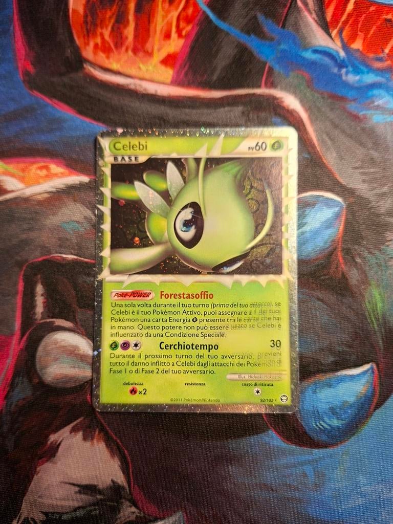 Celebi Holo 92/102 Pokémon kaart, Ophalen of Verzenden, Zo goed als nieuw