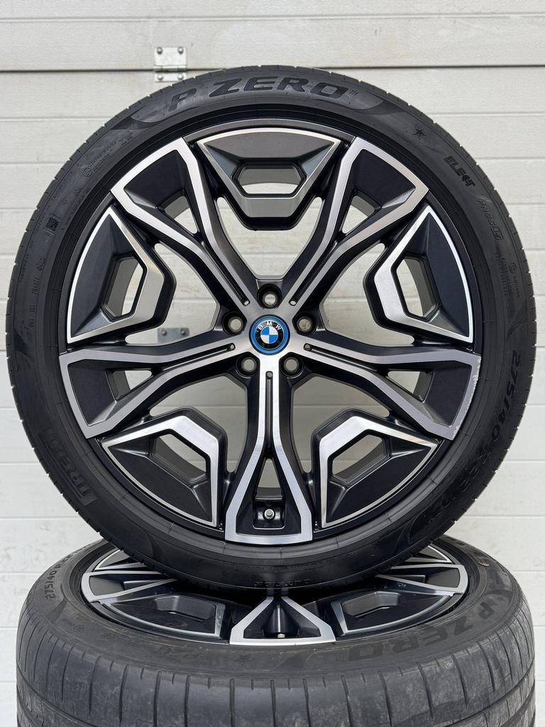 22” BMW IX I20 VELGEN ZOMERBANDEN ORIG SET TPMS 1021*, Gebruikt, -, 275 mm, -