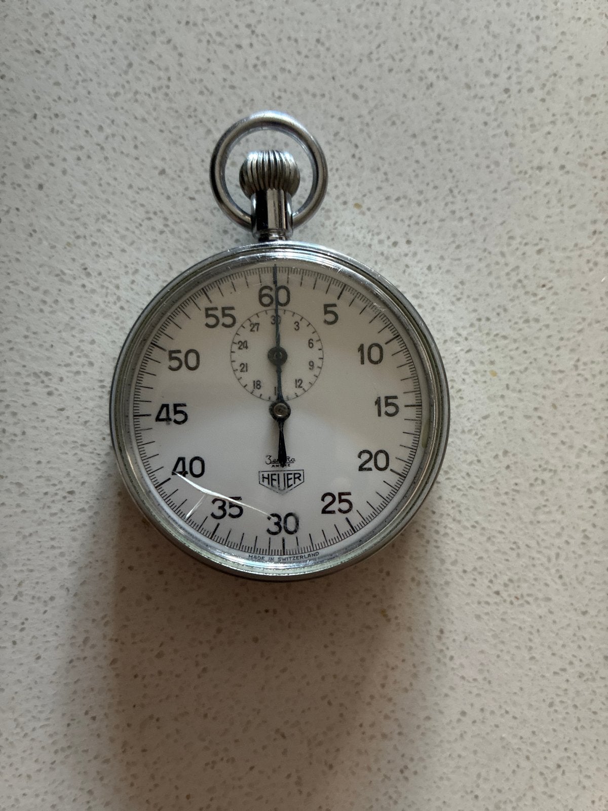 Heuer Stopwatch - Werkt perfect, Zakhorloge, Gebruikt, Staal, Overige materialen
