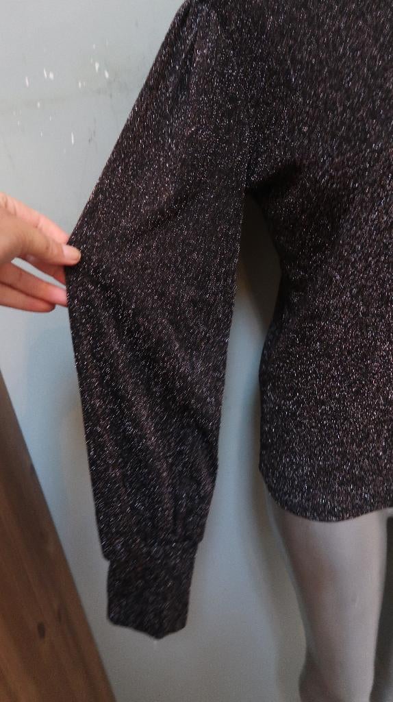 Most Wanted lurex zilverdraad truitje zwart, Kleding | Dames, Zwart, Maat 42/44 (L), Ophalen of Verzenden, Zo goed als nieuw