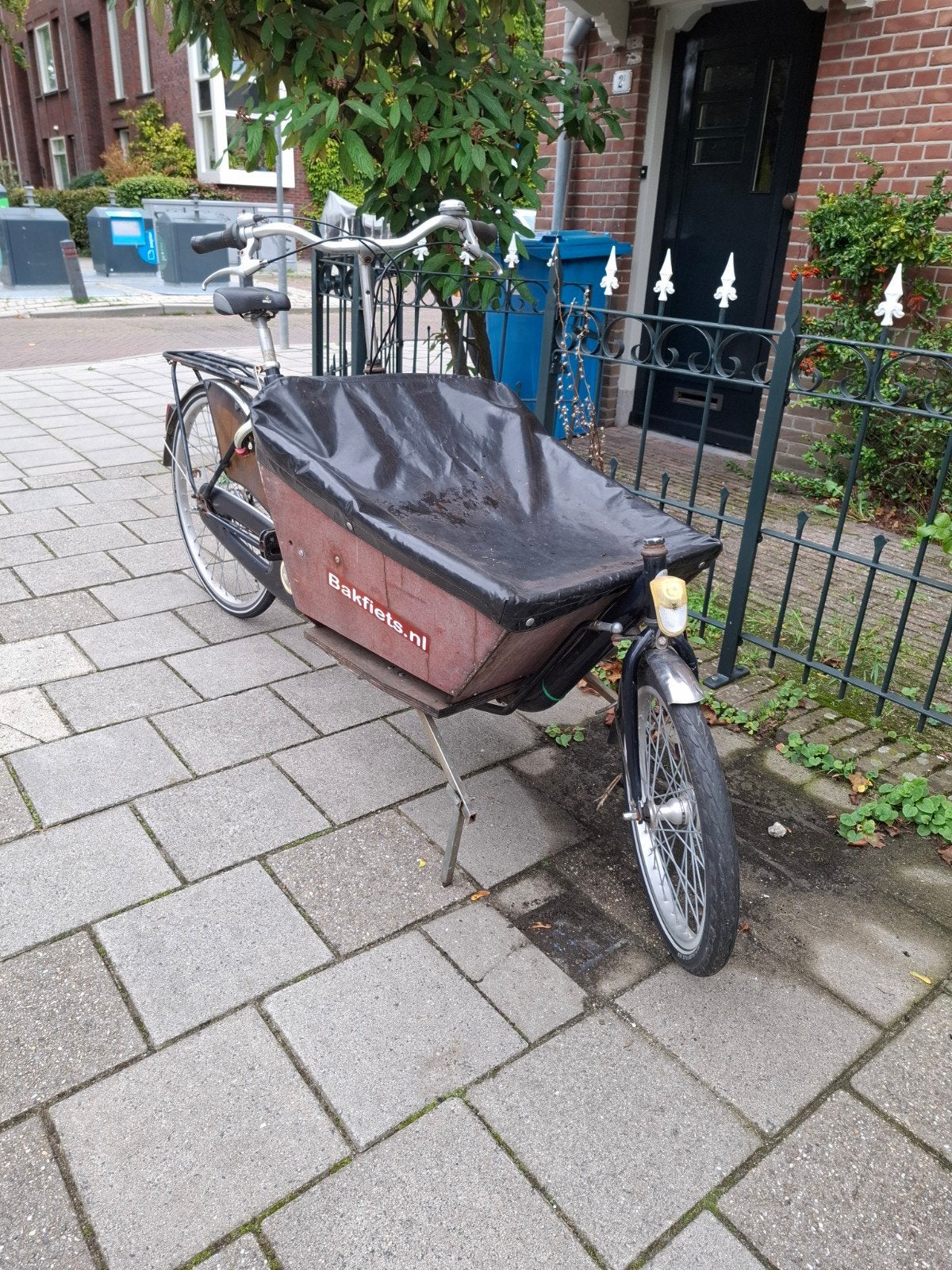Bakfiet met huif - Gebruikt, Fietsen en Brommers, Ophalen, Gebruikt, Fietsfabriek, Trommelrem