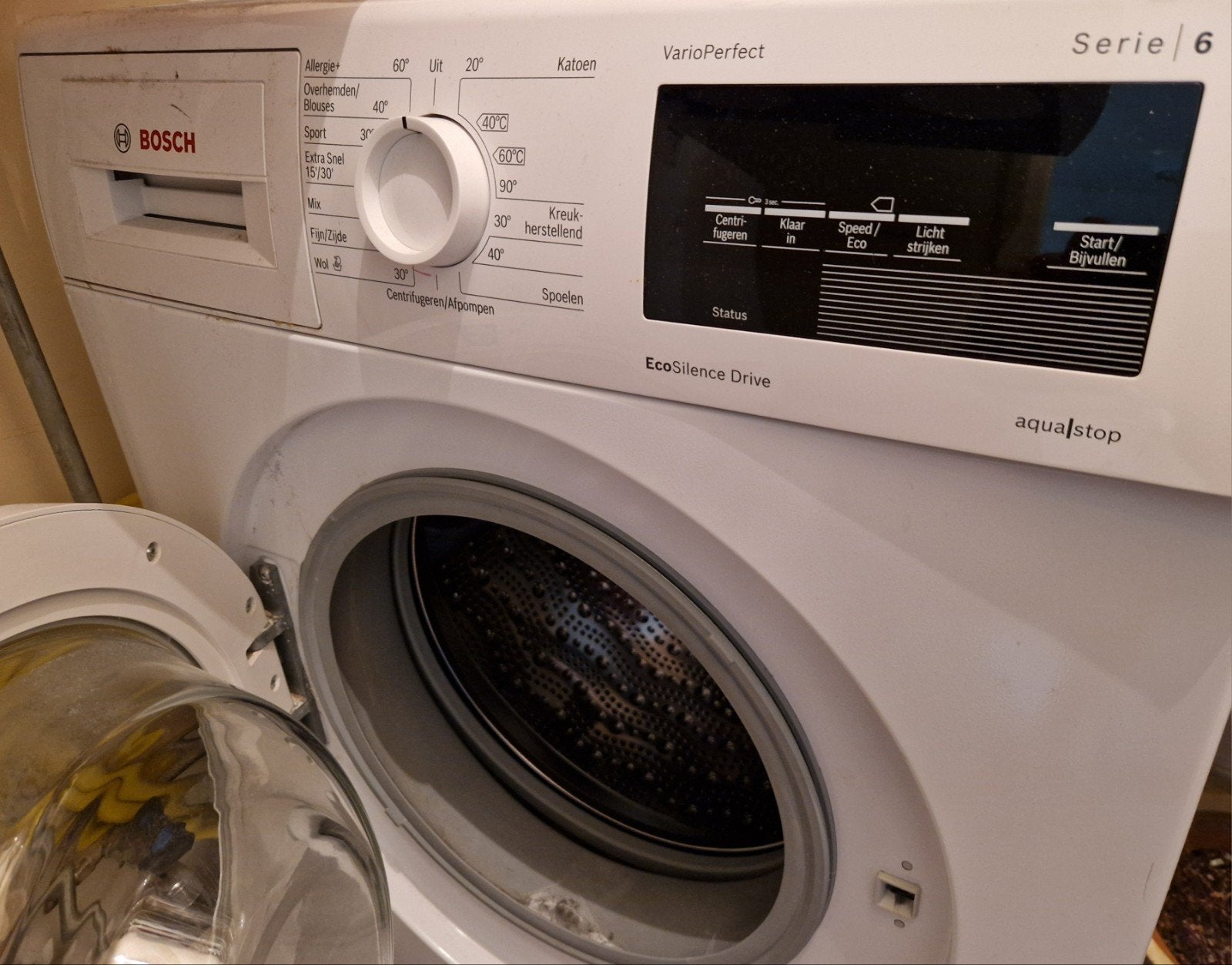 Bosch Serie 6 VarioPerfect Wasmachine EcoSilence Drive, Witgoed en Apparatuur, Wasmachines, Gebruikt, Voorlader, 6 tot 8 kg, 85 tot 90 cm