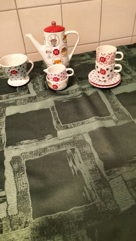 Douwe Egberts kinderserviesje onderdelen - nieuw., Huis en Inrichting, Ophalen of Verzenden, Nieuw, Glas, Overige stijlen