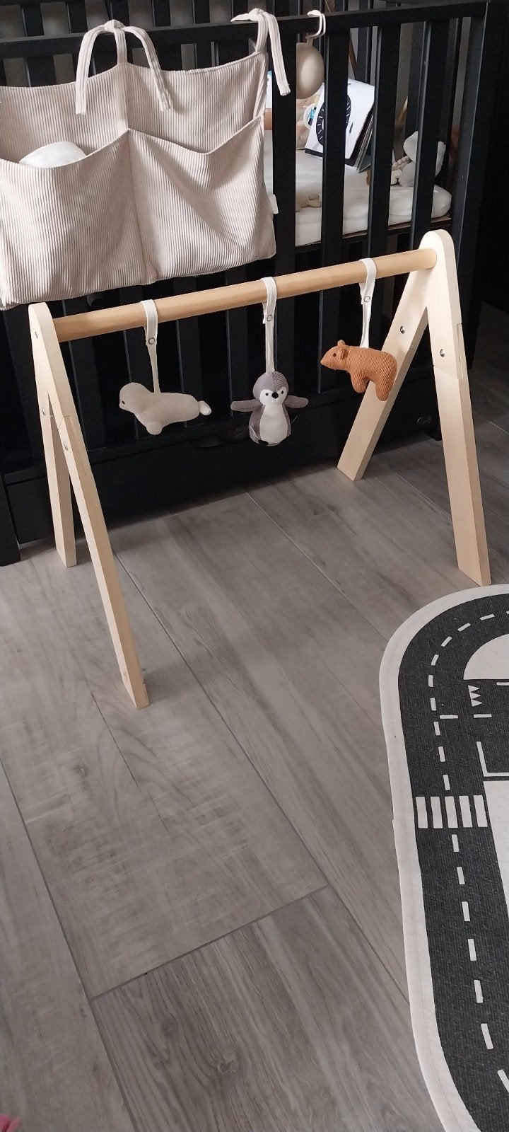 Jollein Babygym met gehaakte speeltjes, Ophalen of Verzenden, Zo goed als nieuw, Babygym