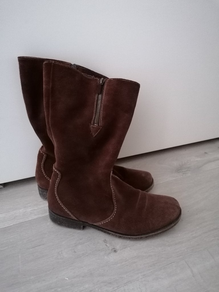 Ara suede warme laarzen, maat 6.5 (40), bruin, Kleding | Dames, Hoge laarzen, Bruin, Ophalen of Verzenden, Zo goed als nieuw